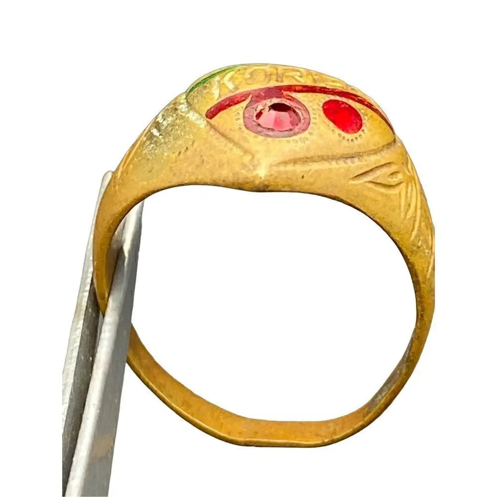 1950s Korean War Souvenir Sweet Heart Ring Size 11